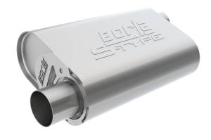 Borla - Borla CrateMuffler SBC Hot 350/383 3 inch Offset/Center 14in x 4.35in x 9in Oval Muffler - 400840 - Image 2