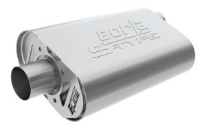 Borla - Borla CrateMuffler SBC Hot 350/383 3.0 inch Offset/Center 14in x 4.35in x 9in Oval S-Type Muffler - 400843 - Image 2