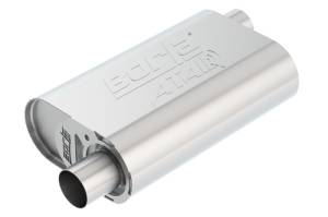 Borla - Borla CrateMuffler Stock SBC 283/327/350 ATAK 2.25in Offset/Offset 14inx4.35inx9in Oval Muffler - 400847 - Image 2