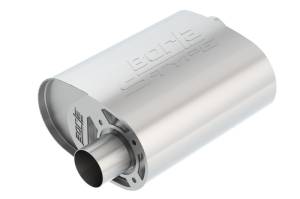 Borla - Borla CrateMuffler Ford Coyote 2.5 inch Offset/Offset 12in x 6in x 10.34in S-Type Oval Muffler - 400857 - Image 2