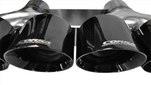 Corsa Performance - Corsa 15-15 Chevrolet Corvette 6.2L V8 Quad 45in Polished Black Pro-Series Tip Kit - 14062BLK - Image 3