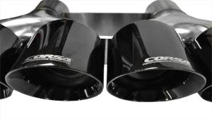 Corsa Performance - Corsa 15-15 Chevrolet Corvette 6.2L V8 Quad 45in Polished Black Pro-Series Tip Kit - 14062BLK - Image 5