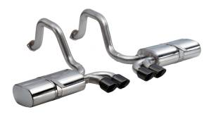 Corsa Performance - Corsa 97-04 Chevrolet Corvette C5 Z06 5.7L V8 Black Sport Axle-Back Exhaust - 14111BLK - Image 2