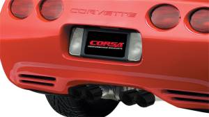 Corsa Performance - Corsa 97-04 Chevrolet Corvette C5 Z06 5.7L V8 Black Xtreme Cat-Back + XO Exhaust - 14114BLK - Image 4