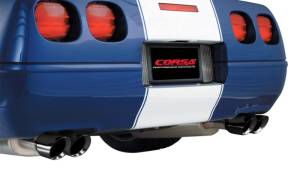 Corsa Performance - Corsa Sport Cat-Back Exhaust w/ Twin 3.5in Black Tips 96-96 Chevrolet Corvette C4 5.7L V8 LT4 - 14118BLK - Image 4