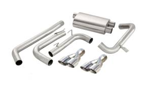 Corsa Performance - Corsa 98-02 Chevrolet Camaro Convertible Z28 5.7L V8 LS1 Polished Sport Cat-Back Exhaust - 14143 - Image 2