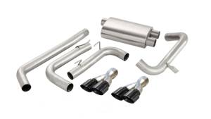 Corsa 95-97 Chevrolet Camaro Convertible Z28 5.7L V8 LT1 Black Tip Sport Cat-Back Exhaust - 14145BLK