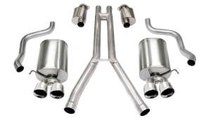 Corsa 04-08 Cadillac XLR 4.6L Polished Sport Cat-Back Exhaust - 14156