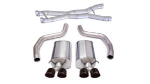 Corsa 06-13 Chevrolet Corvette C6 Z06 7.0L V8 Black Sport Cat-Back Exhaust - 14164CB3BLK