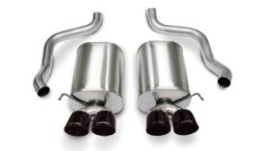 Corsa 05-08 Chevrolet Corvette C6 6.0L V8 Black Sport Axle-Back Exhaust - 14169BLK