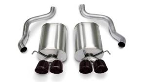 Corsa Performance - Corsa 05-08 Chevrolet Corvette C6 6.0L V8 Black Sport Axle-Back Exhaust - 14169BLK - Image 2