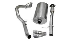 Corsa 07-08 Chevrolet Suburban 1500 5.3L V8 Polished Sport Cat-Back Exhaust - 14246