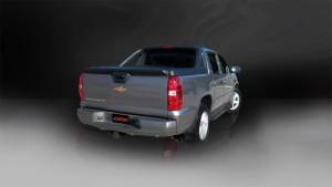 Corsa Performance - Corsa 07-08 Chevrolet Avalanche 6.0L V8 3in Cat-Back Single Side w Twin 4in Black Pro-Series Tips - 14246BLK - Image 2