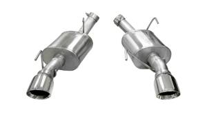 Corsa 05-10 Ford Mustang Shelby GT500 5.4L V8 Polished Xtreme Axle-Back Exhaust - 14314