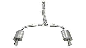 Corsa 10-13 Ford Taurus SHO 3.5L V6 Turbo Polished Sport Cat-Back Exhaust - 14315