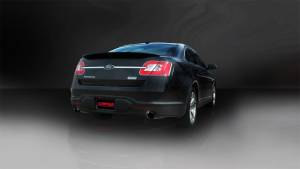 Corsa Performance - Corsa 10-13 Ford Taurus SHO 3.5L V6 Turbo Sport Cat-Back Exhaust w/ Dual 4in Black Tips - 14315BLK - Image 2