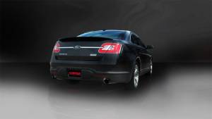 Corsa Performance - Corsa 10-13 Ford Taurus SHO 3.5L V6 Turbo Sport Cat-Back Exhaust w/ Dual 4in Black Tips - 14315BLK - Image 4