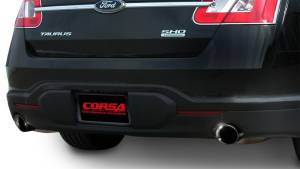 Corsa Performance - Corsa 10-13 Ford Taurus SHO 3.5L V6 Turbo Sport Cat-Back Exhaust w/ Dual 4in Black Tips - 14315BLK - Image 5