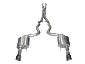 Corsa Performance - Corsa 15-17 Ford Mustang GT Coupe 5.0L 3in Xtreme Cat-Back Exhaust Dual Rear Exit w/ Gun Metal Tips - 14328GNM - Image 2