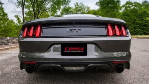 Corsa Performance - Corsa 2015 Ford Mustang GT 5.0 3in Axle Back Exhaust Black Dual Tips (Touring) - 14329BLK - Image 3