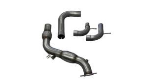 Corsa 15-16 Ford Mustang 3in Downpipe with 200 Cell Catalytic Converter - 14344