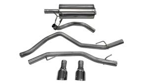 Corsa Performance - Corsa 09-14 Dodge Ram 1500 4.7L Quad/Crew Cab/Short Bed Polished Dual Exit Cat-Back Exhaust - 14405 - Image 1