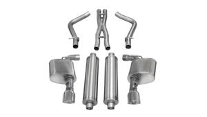 Corsa 12-13 Dodge Charger SRT-8 6.4L V8 Polished Sport Cat-Back Exhaust - 14463