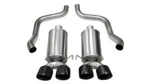 Corsa 05-08 Chevrolet Corvette C6 6.0L V8 Black Xtreme Axle-Back Exhaust - 14469BLK