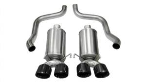 Corsa Performance - Corsa 05-08 Chevrolet Corvette C6 6.0L V8 Black Xtreme Axle-Back Exhaust - 14469BLK - Image 2