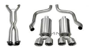 CORSA Performance 2.5in. Cat-Back Dual Rear Exit with Twin 3.5in. Polished Pro-Series Tips - 14469CB4