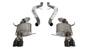 Corsa 08-12 BMW M3 E90 Black Sport Cat-Back Exhaust - 14569BLK