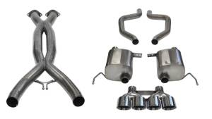 Corsa 2015+ Chevrolet Corvette C7 Z06 2.75in Dual Rear Xtreme Cat-Back Exhaust w/ Quad Polished Tips - 14766CB