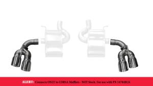 Corsa Performance - Corsa 16-17 Chevy Camaro SS 2.75in Inlet / 4in Outlet Polished Tip Kit (For Corsa Exhaust Only) - 14774 - Image 3