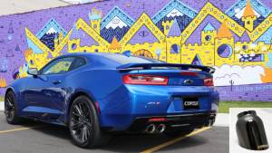 Corsa Performance - Corsa 2016 Chevrolet Camaro SS 6.2L V8 2.75in Black Xtreme Axle-Back Exhaust - 14784BLK - Image 2