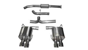 Corsa 2015 Subaru WRX Cat Back Exhaust, Polished Quad 3.5in Tips *Sport* - 14857