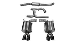 Corsa Performance - Corsa 11-13 Subaru Impreza Sedan STI 2.5L Turbo Manual Black Sport Cat-Back Exhaust - 14863BLK - Image 1