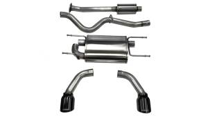 Corsa 12-14 Scion FRS / Subaru BRZ Black Tip Sport Cat-Back Exhaust - 14864BLK