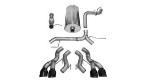 Corsa Performance - Corsa 12-13 Cadillac Escalade DUB 6.2L V8 Black Sport Cat-Back Exhaust - 14886BLK - Image 2