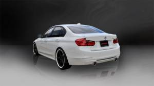 Corsa Performance - Corsa 12-14 BMW 335i Sedan RWD F30 3in Polished Touring Dual Rear Single 3.5in Tip Cat-Back Exhaust - 14937 - Image 2