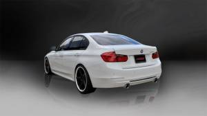 Corsa Performance - Corsa 12-14 BMW 335i Sedan RWD F30 3in Polished Touring Dual Rear Single 3.5in Tip Cat-Back Exhaust - 14937 - Image 4