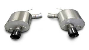 Corsa 09-13 Cadillac CTS Sedan V 6.2L V8 Black Touring Axle-Back Exhaust - 14940BLK