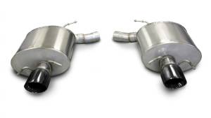 Corsa 09-13 Cadillac CTS Sedan V 6.2L V8 Black Sport Axle-Back Exhaust - 14941BLK