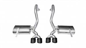 Corsa 97-04 Chevrolet Corvette C5 Z06 5.7L V8 Black Xtreme Axle-Back Exhaust - 14961BLK