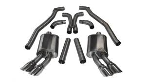 Corsa 12-13 Chevrolet Camaro Coupe ZL1 6.2L V8 Polished Sport Cat-Back + XO Exhaust - 14971