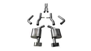 Corsa 15-16 Dodge Challenger SRT / Scat Pack / R/T 6.4L Polished Xtreme Cat-Back Exhaust - 14994