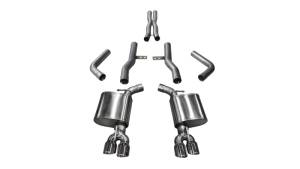 Corsa 17-18 Dodge Challenger 5.7L V8 Xtreme Cat-Back Dual Rear Exit w/3.5in Polished Tips - 21006