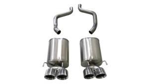 Corsa 05-08 Chevrolet Corvette (C6) 6.0L/6.2L Polished Sport Axle-Back Exhaust w/4.5in Tips - 21009