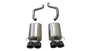 Corsa 05-08 Chevrolet Corvette (C6) 6.0L/6.2L Black Sport Axle-Back Exhaust w/4.5in Tips - 21009BLK