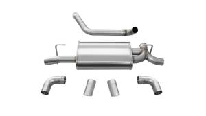 Corsa Performance - Corsa 18+ Jeep Wrangler JL 2.5in Dual Rear Turn Down Exit Sport Axle-Back Exhaust - 21013 - Image 2