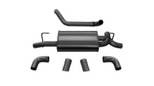 Corsa Performance - Corsa 18+ Jeep Wrangler JL 2.5in Dual Rear Turn Down Exit Black Sport Axle-Back Exhaust - 21013BLK - Image 2